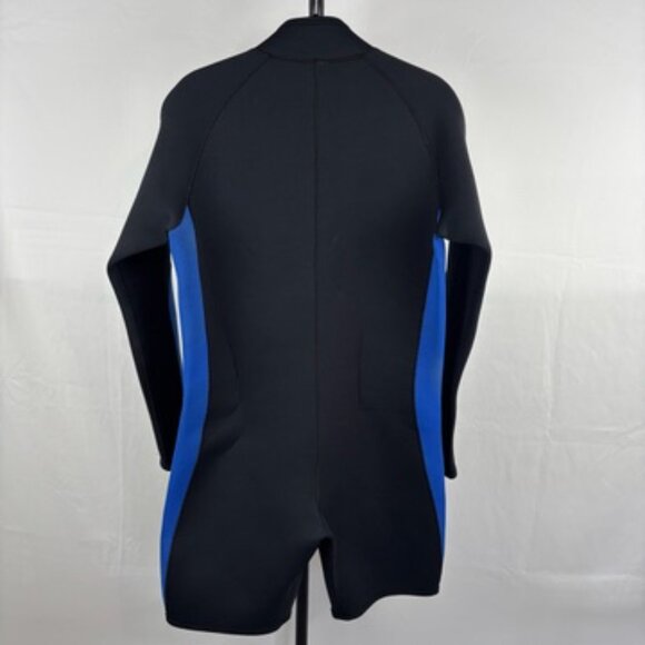 Deep See Men's 3mm Long Sleeve Front Zip Shorty Suit Size 3XL - Picture 3 of 9